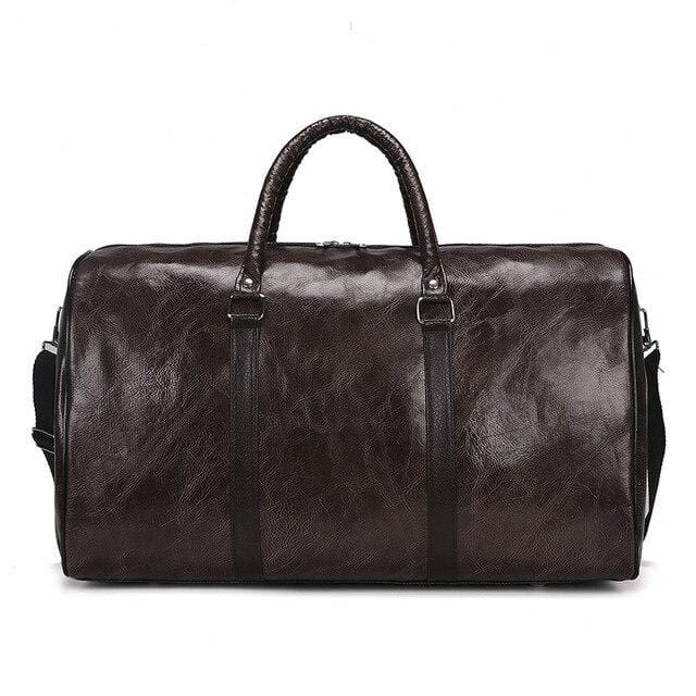 sac de voyage vintage marron foncé
