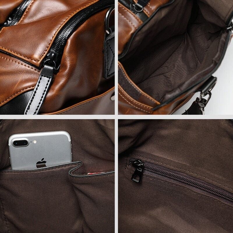 sac de voyage weekend en cuir