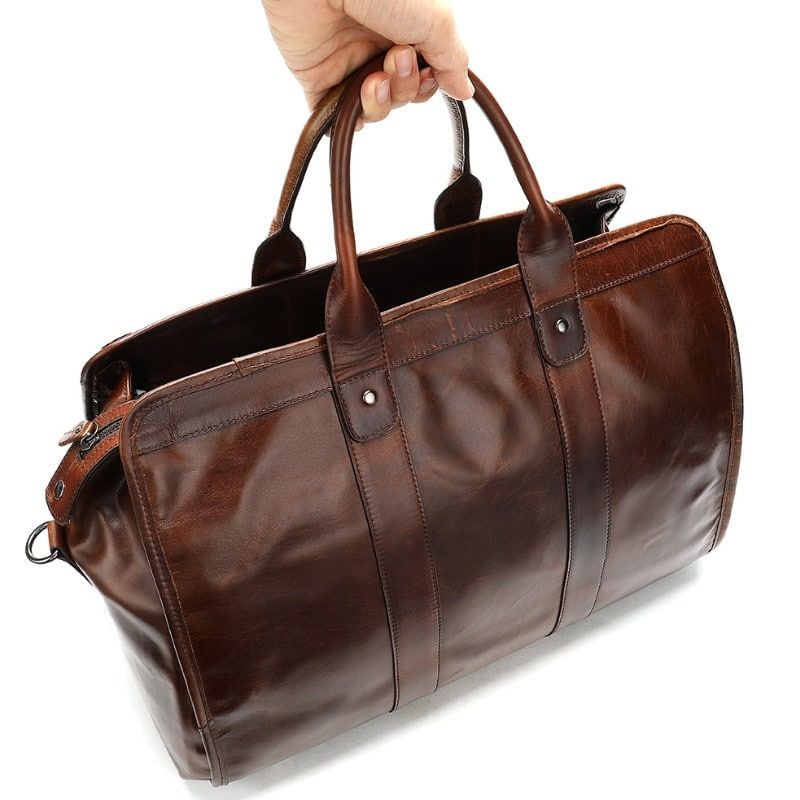 sac de week-end en cuir raffiné