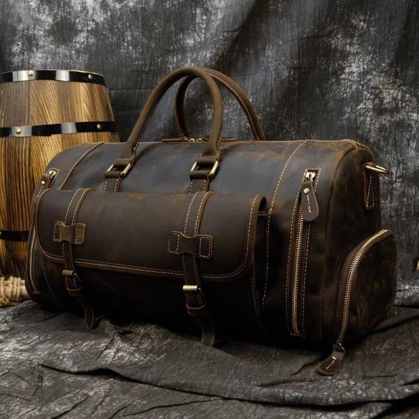 sac en cuir authentique vintage