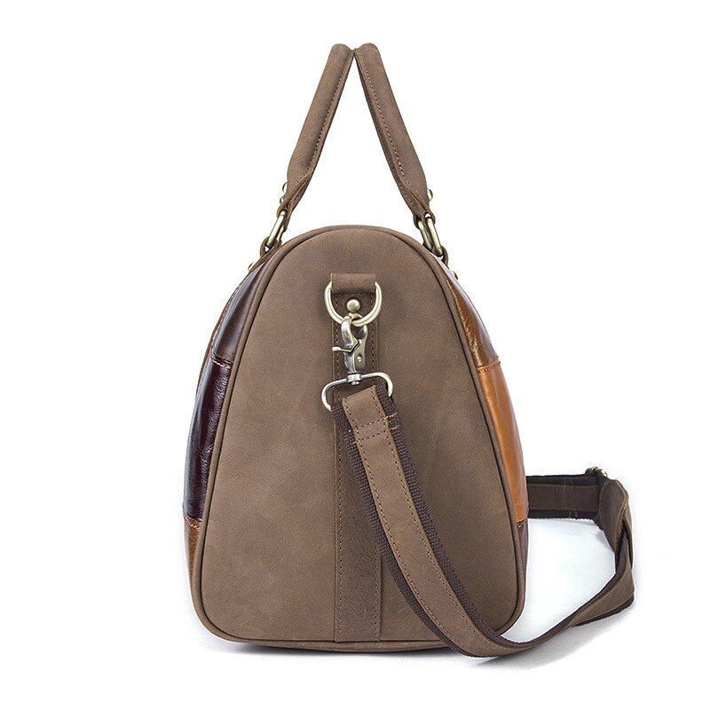 sac en cuir patchwork pour le voyage