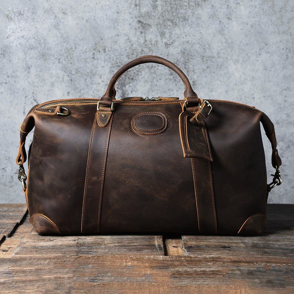 sac en cuir patiné pour le voyage