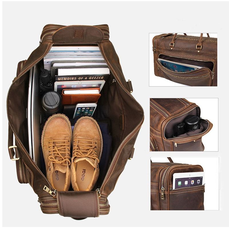 sac en cuir pour voyage élégant