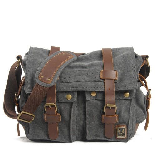 sac en toile de qualité avec cuir