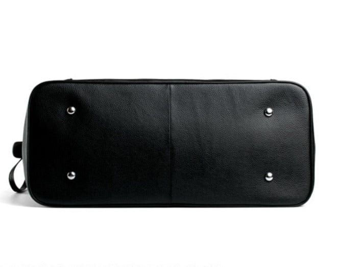 sac noir en cuir pour femme et homme