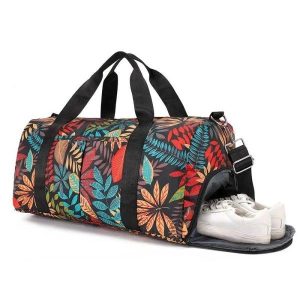 sac polochon fleuri pour femme