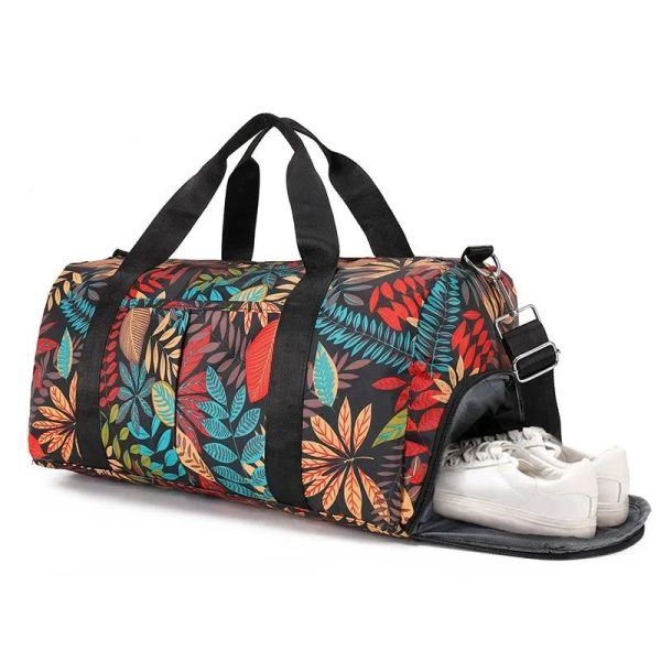 sac polochon fleuri pour femme