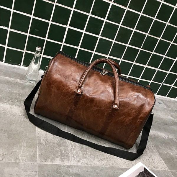 sac souple à bandoulière en simili cuir