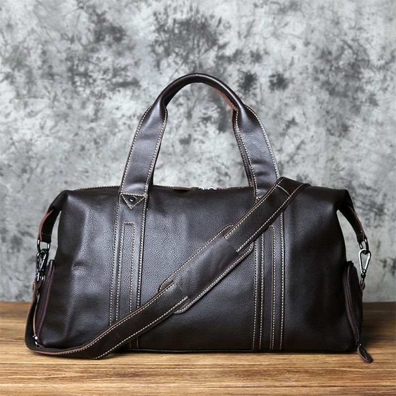 Sac voyage grainé poignées renforcées