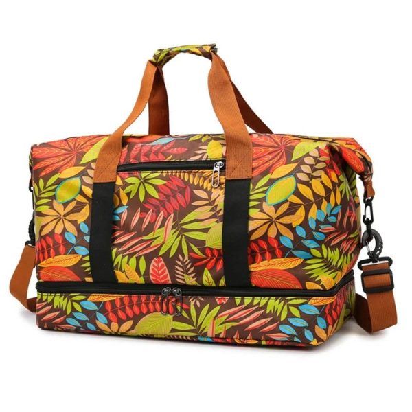 sac week-end avec fleurs