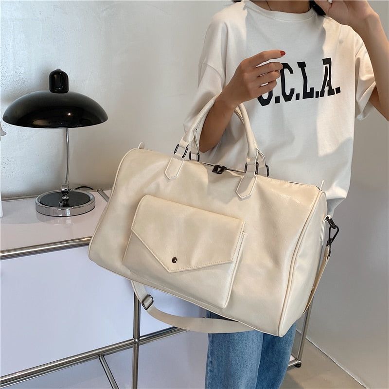 sac weekend en cuir femme