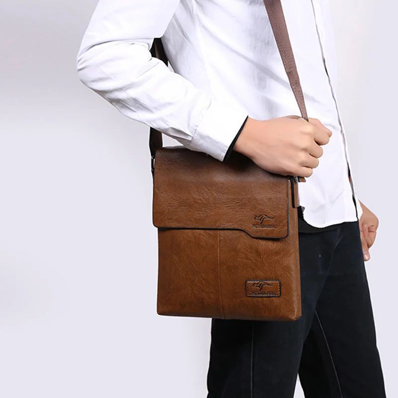sacoche bandoulière camel tendance vintage pour homme
