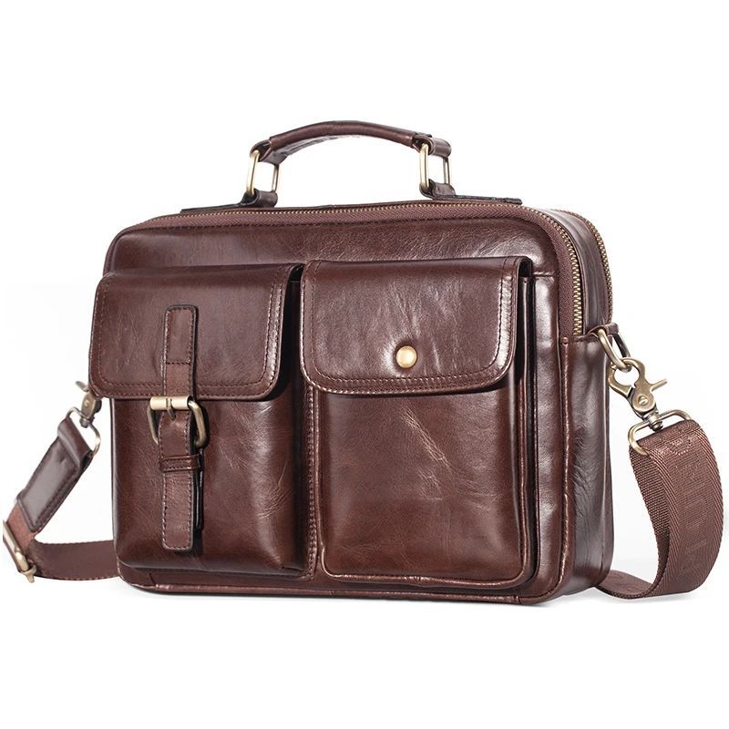 sacoche en cuir véritable pour homme