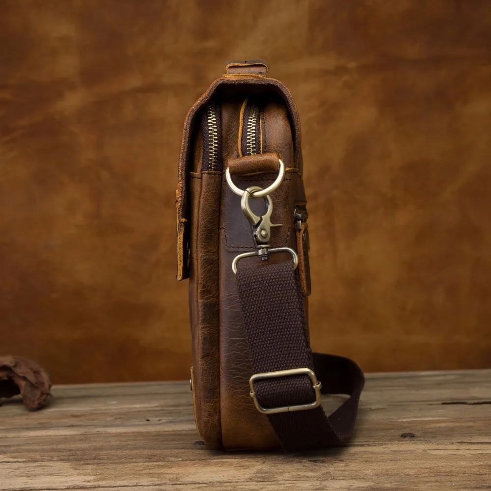 sacoche voyage rétro cuir véritable