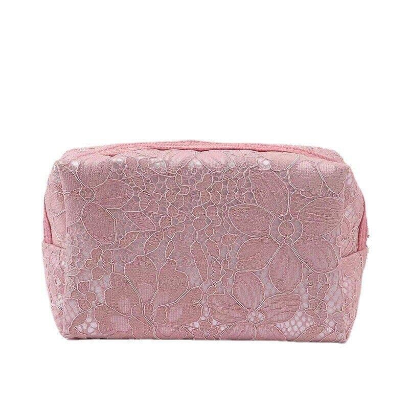 trousse de beauté élégante motif rose