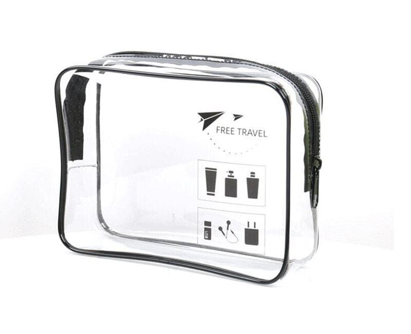 trousse de toilette avion avec compartiments