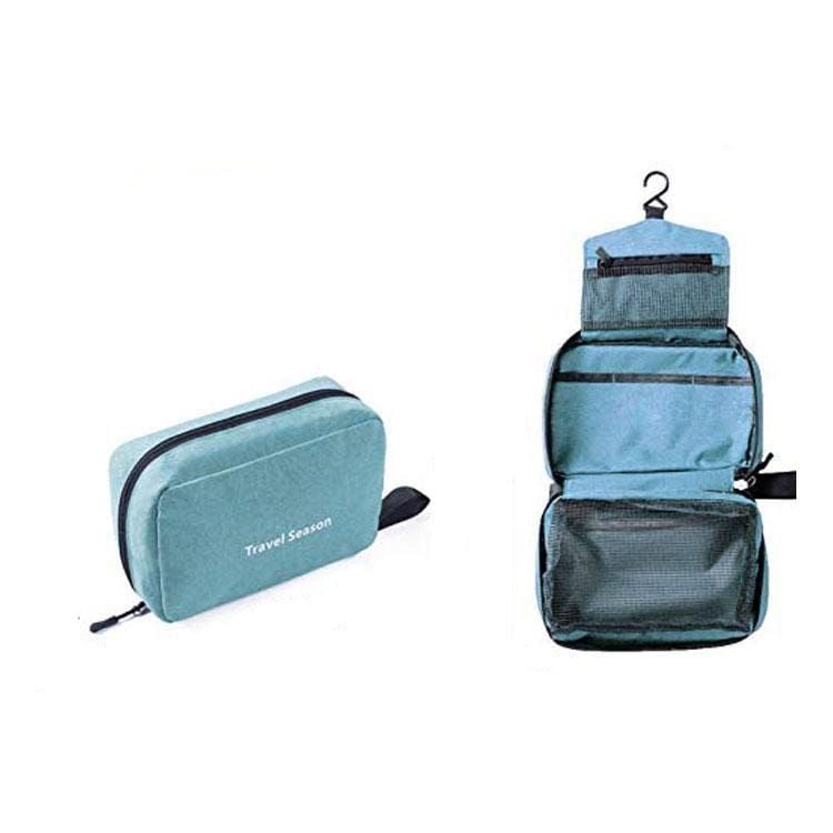 trousse de toilette bleu-vert pour le voyage