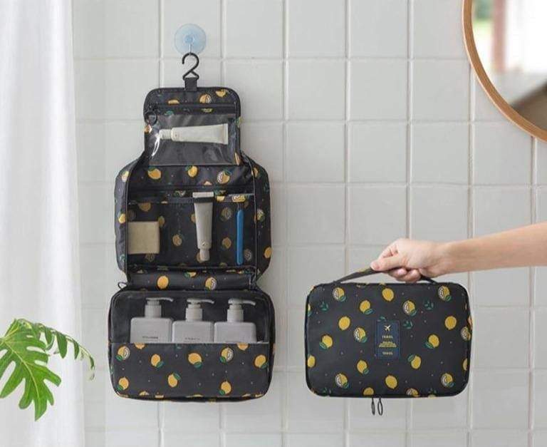 trousse de toilette citrons design