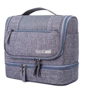 trousse de toilette de voyage couleur grise