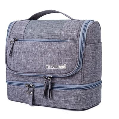 trousse de toilette de voyage couleur grise