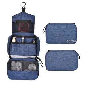 trousse de toilette de voyage travelbasics bleu marine