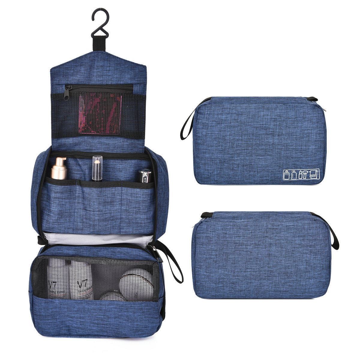 trousse de toilette de voyage travelbasics bleu marine
