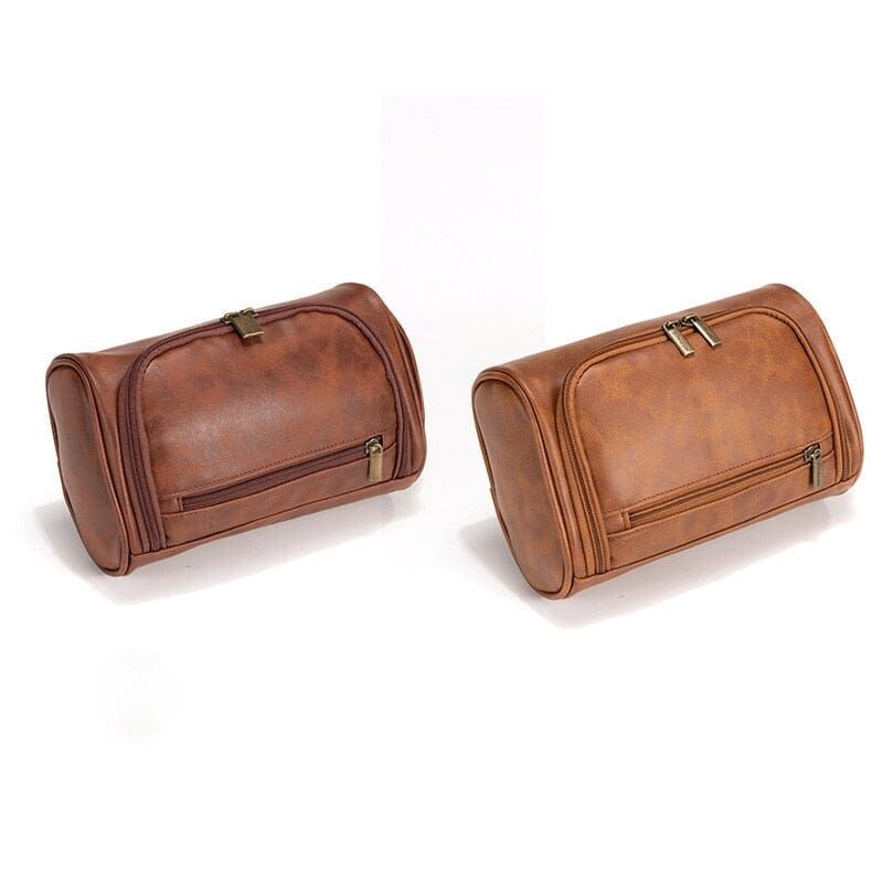 trousse de toilette en toile style rétro