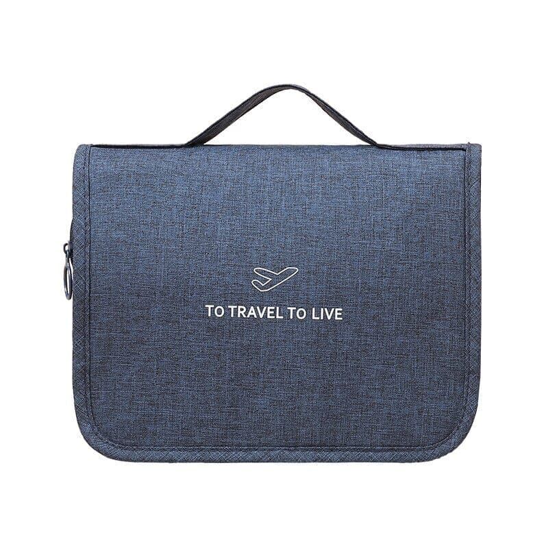 Trousse de Toilette Suspendue de Voyage - Bleu Marine