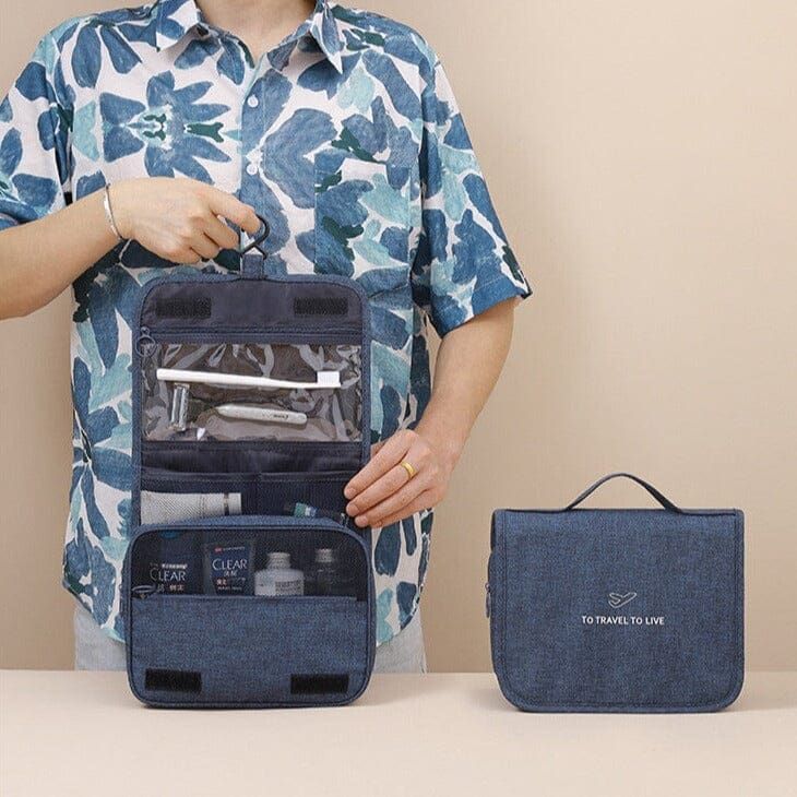 trousse de toilette suspendue pour voyage