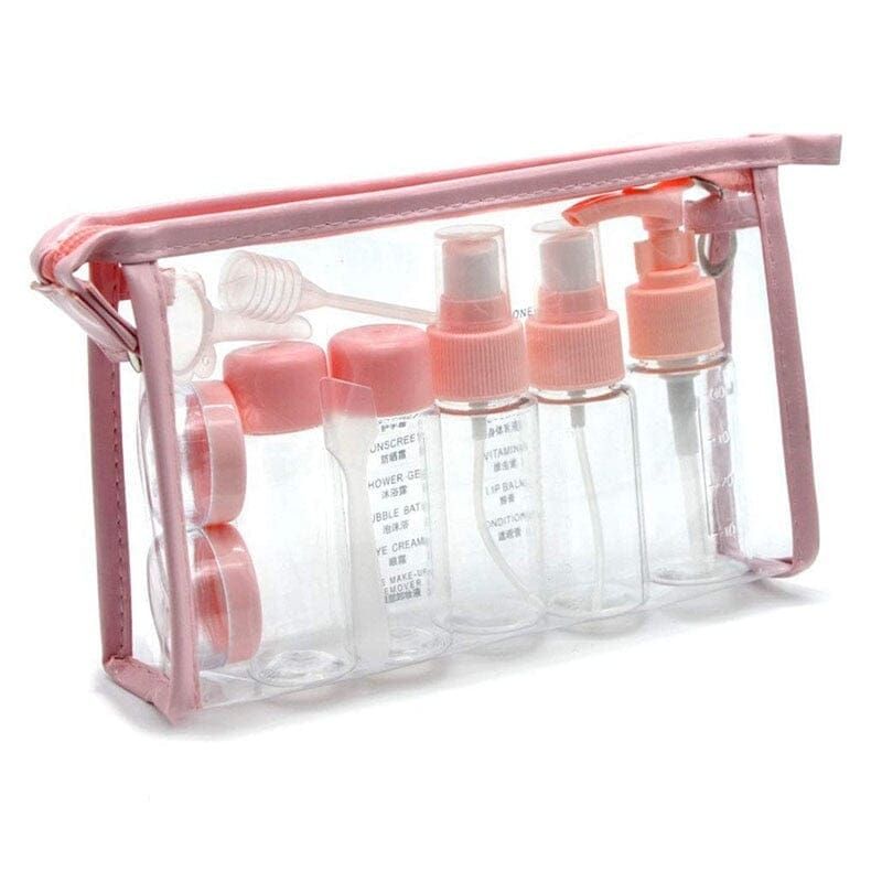 trousse de toilette transparente kit avion