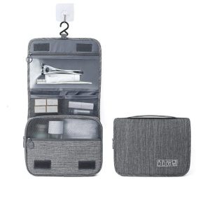 Trousse de Toilette Voyage à Suspendre TravelBasics Gris