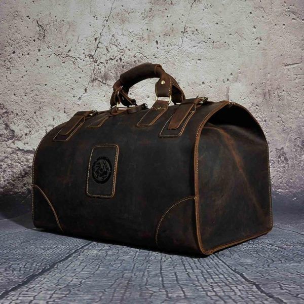 valise en cuir pour médecin ancien